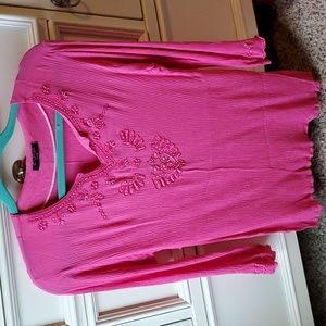 Kanda pink beaded top